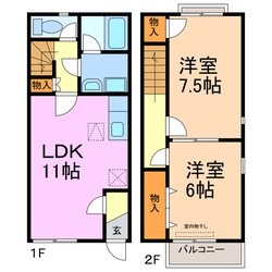 ＦＯＲＥＳＴの物件間取画像